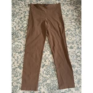 Avenue Montaigne Women's Billy F1224 Tan Pull on Pants Stretch‎ Sz 10 Camel